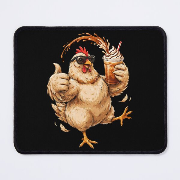 Item preview, Iced Coffee Hen Funny Chicken for Coffee Lovers and Rooster Fans designed and sold by Redgiant87x.