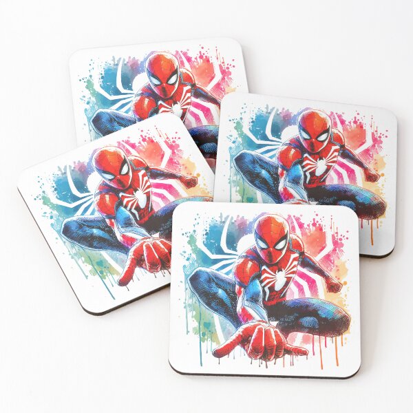 Item preview, Colorful Web-Slinging Wall Crawler Hero Watercolor designed and sold by pixiedustpaint.