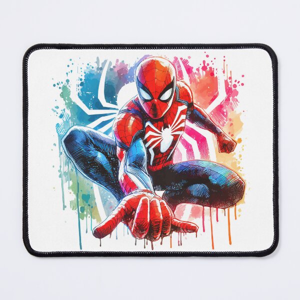 Item preview, Colorful Web-Slinging Wall Crawler Hero Watercolor designed and sold by pixiedustpaint.