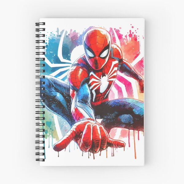 Item preview, Colorful Web-Slinging Wall Crawler Hero Watercolor designed and sold by pixiedustpaint.