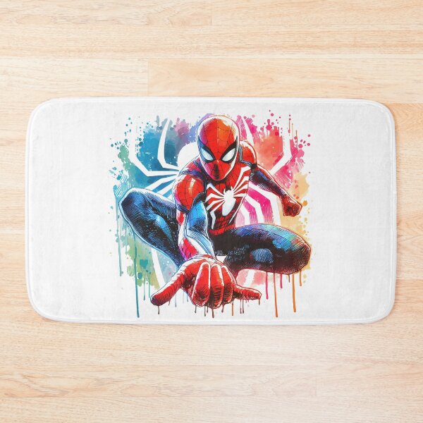 Item preview, Colorful Web-Slinging Wall Crawler Hero Watercolor designed and sold by pixiedustpaint.
