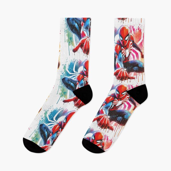 Item preview, Colorful Web-Slinging Wall Crawler Hero Watercolor designed and sold by pixiedustpaint.