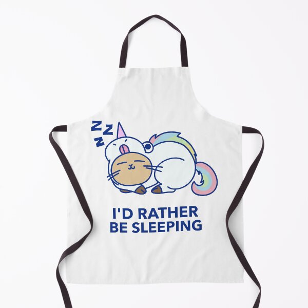 Item preview, I'd Rather Be Sleeping Cat in Unicorn Pajamas designed and sold by WolfmanProphecy.