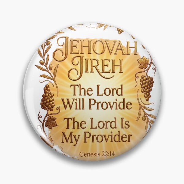 Item preview, Jehovah Jireh Gold Vineyard Wreath Inspirational Bible Verse Genesis 22:14, designed and sold by KINGDOM GOLD STUDIO.