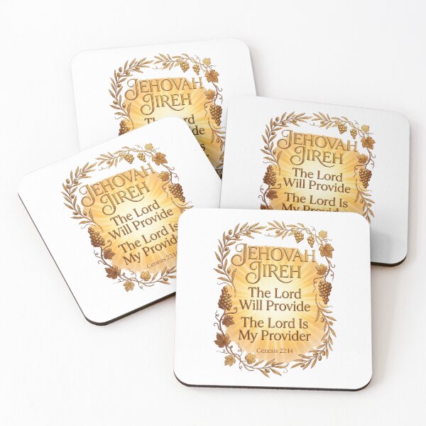Item preview, Jehovah Jireh Gold Vineyard Wreath Inspirational Bible Verse Genesis 22:14, designed and sold by KINGDOM GOLD STUDIO.