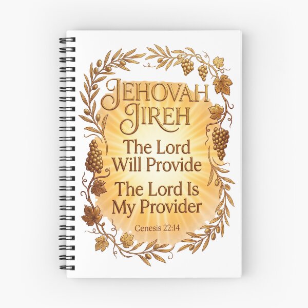 Item preview, Jehovah Jireh Gold Vineyard Wreath Inspirational Bible Verse Genesis 22:14, designed and sold by KINGDOM GOLD STUDIO.