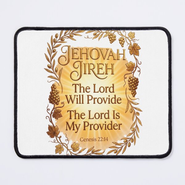 Item preview, Jehovah Jireh Gold Vineyard Wreath Inspirational Bible Verse Genesis 22:14, designed and sold by KINGDOM GOLD STUDIO.