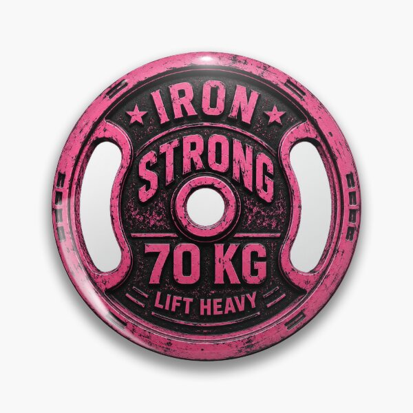 Item preview, 70 KG Weight Plate Gym Design | Strong Iron Weightlifting Artwork designed and sold by LamiaTees.