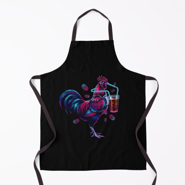 Item preview, Iced Coffee Hen Funny Rooster and Coffee Lovers Vintage Style designed and sold by Redgiant87x.