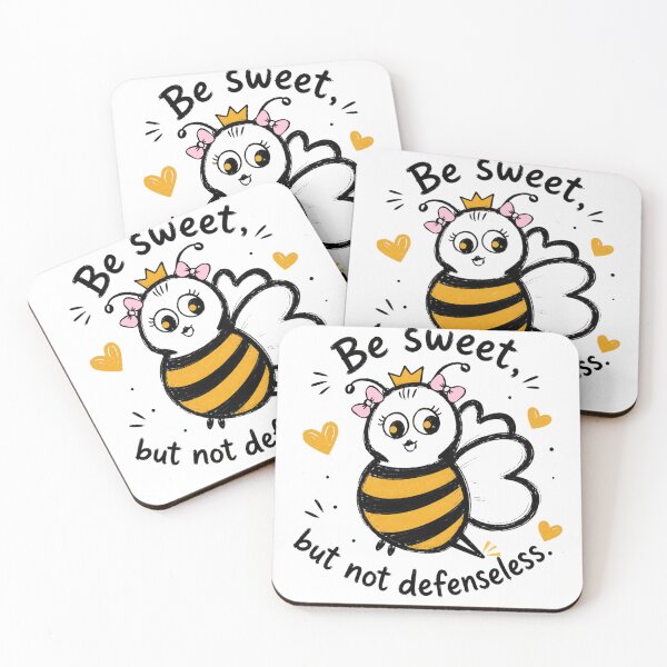 Item preview, Be Sweet, But Not Defenseless | Cute Kawaii Queen Bee Illustration designed and sold by couragecriativa.