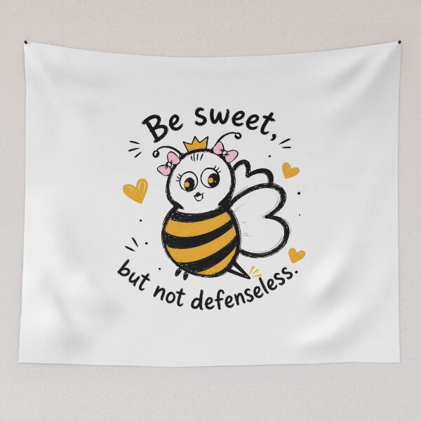 Item preview, Be Sweet, But Not Defenseless | Cute Kawaii Queen Bee Illustration designed and sold by couragecriativa.