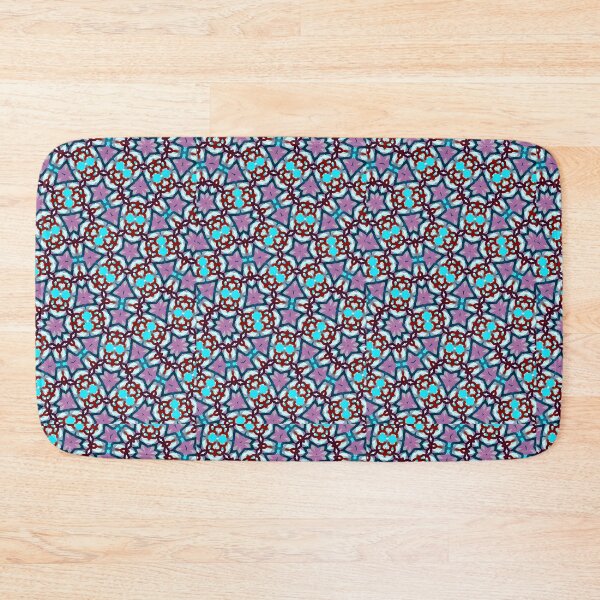 Item preview, STAR PLANKTON BIOLOGY UNDER MICROSCOPE! MANDALA NEO DAISY CHAIN Cornflower Pink Lavender Purple Gray Goth Psychedelic Groovy Party SACRED GEOMETRY MATH Fun College Dorm Decor designed and sold by Spinning Plates 360.