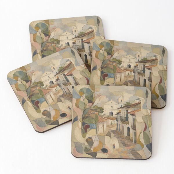 Item preview, Latin American Colonial Village with Church and Cobblestone Street designed and sold by GutyzDesignsES.