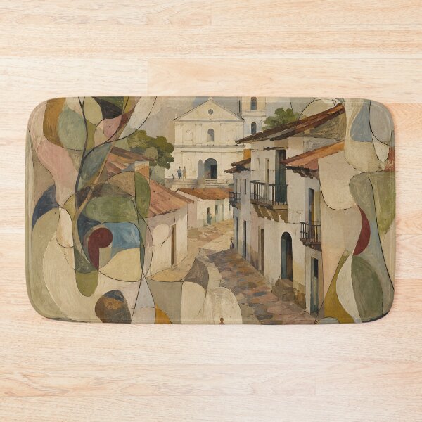 Item preview, Latin American Colonial Village with Church and Cobblestone Street designed and sold by GutyzDesignsES.