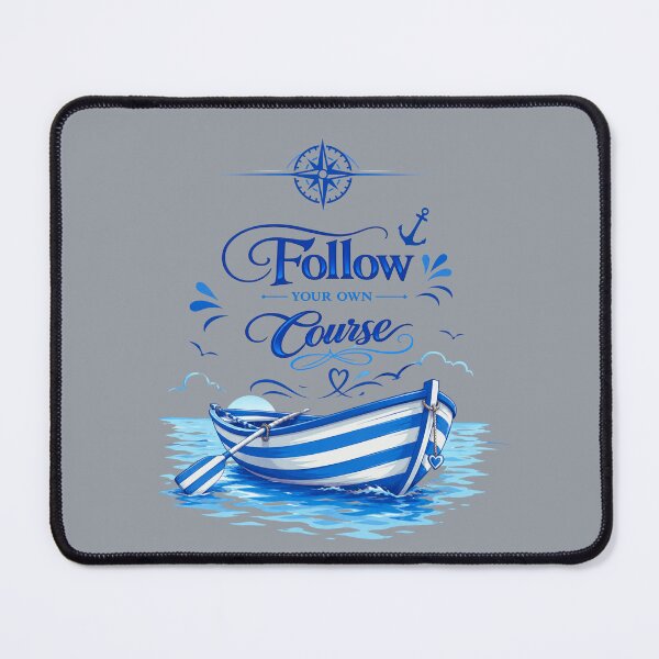 Item preview, Follow Your Own Course Nautical T-Shirt designed and sold by Aimetoi.