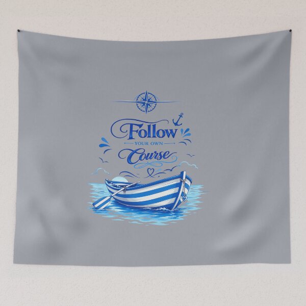Item preview, Follow Your Own Course Nautical T-Shirt designed and sold by Aimetoi.