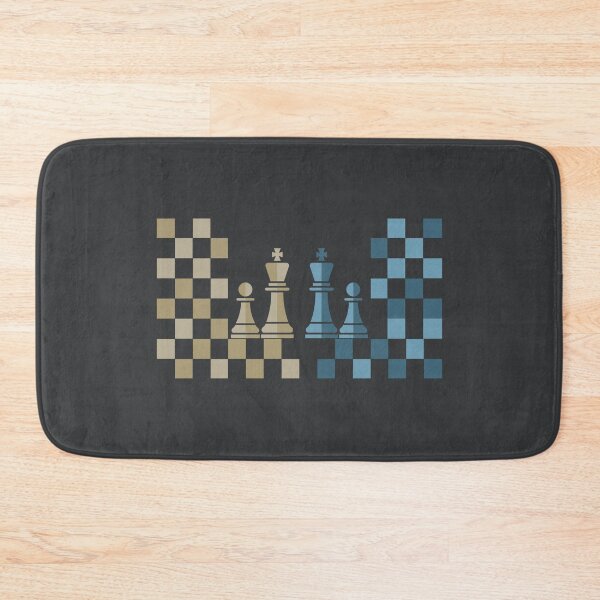 Item preview, Minimalist Chess Kings and Pawns Geometric Board Art Graphic designed and sold by KiwiRider.