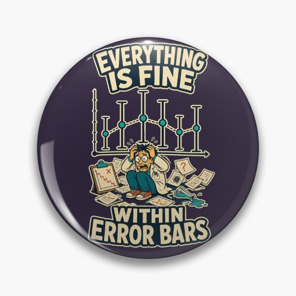 Item preview, Everything Is Fine Within Error Bars – Funny Statistics Science Design designed and sold by Little Chookcha.