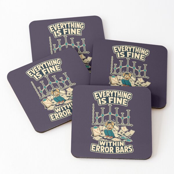 Item preview, Everything Is Fine Within Error Bars – Funny Statistics Science Design designed and sold by Little Chookcha.