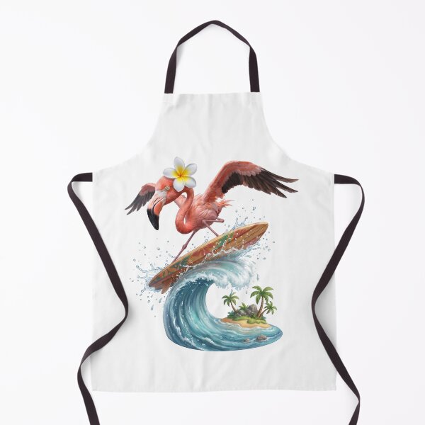 Item preview, Tropical Flamingo Surfing a Wave designed and sold by Helenaphotoart.