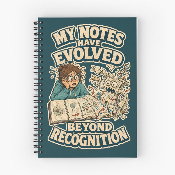 Item preview, My Notes Have Evolved Beyond Recognition – Funny Biology Student Design designed and sold by Little Chookcha.