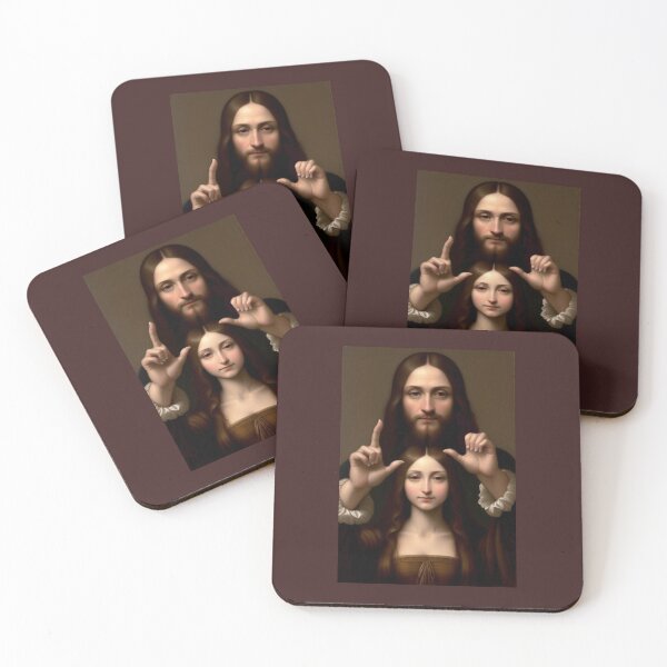 Item preview, Jesus and Young Mona Lisa  designed and sold by TheDarkWardrobe.