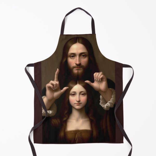 Item preview, Jesus and Young Mona Lisa  designed and sold by TheDarkWardrobe.