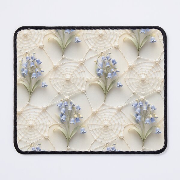 Item preview, Soft Blue Forget-Me-Not Geometric Pattern designed and sold by IntelliMindDesigns.