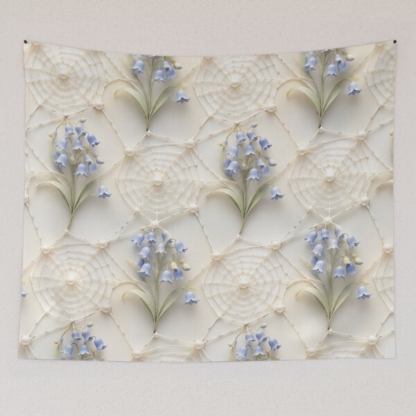Item preview, Soft Blue Forget-Me-Not Geometric Pattern designed and sold by IntelliMindDesigns.