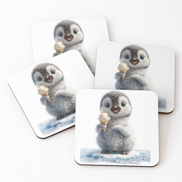 Item preview, Cute Baby Penguin with Ice Cream designed and sold by Helenaphotoart.