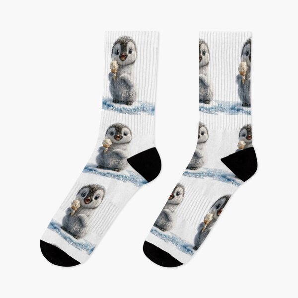 Item preview, Cute Baby Penguin with Ice Cream designed and sold by Helenaphotoart.
