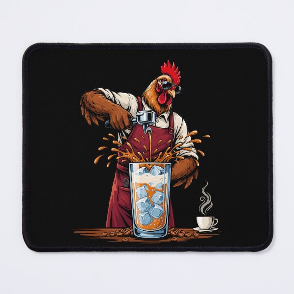 Item preview, Iced Coffee Hen Farm Fresh Funny Chicken for Coffee Lovers designed and sold by Redgiant87x.