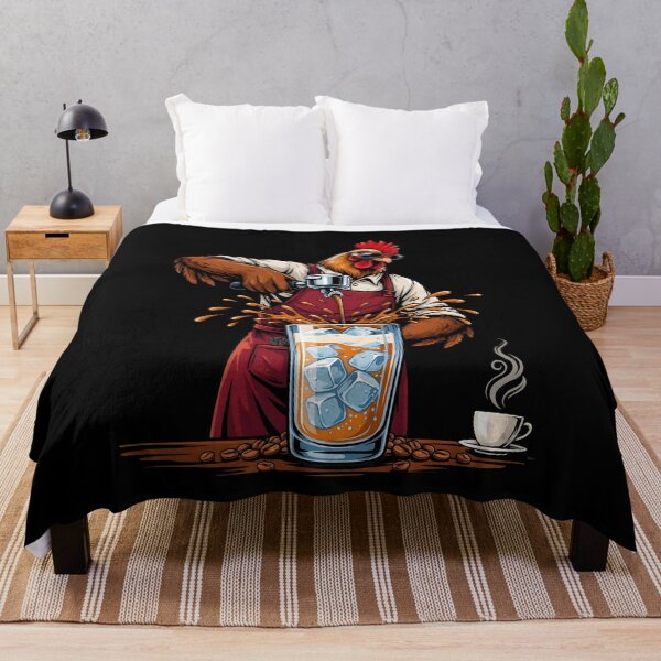 Item preview, Iced Coffee Hen Farm Fresh Funny Chicken for Coffee Lovers designed and sold by Redgiant87x.