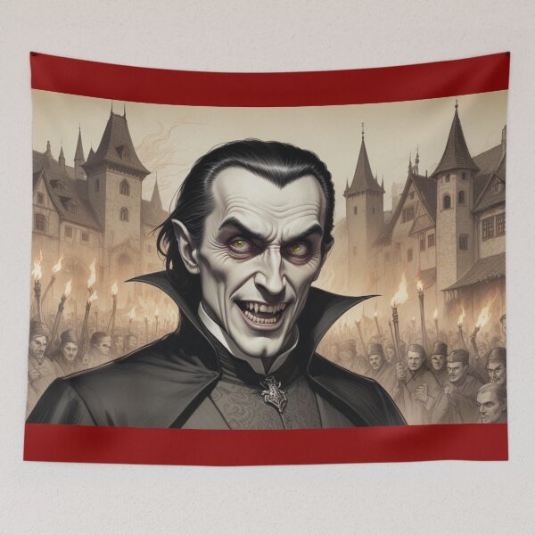 Item preview, Vampire Royal Out on the Town – Gothic-Inspired Halloween Art designed and sold by BloodSweatNTers.