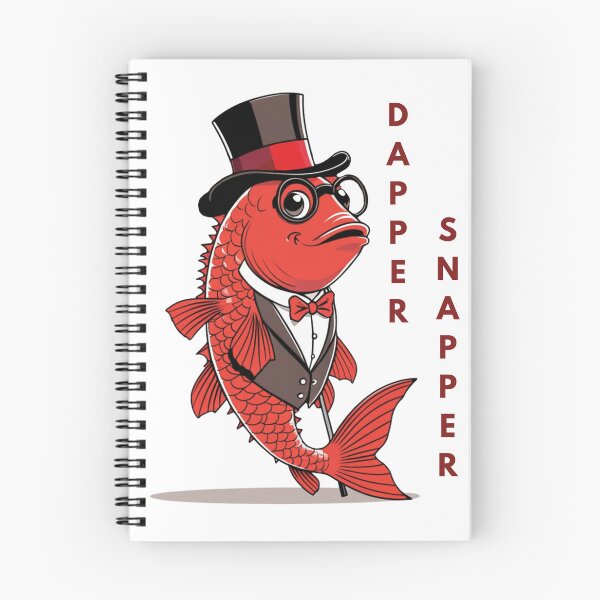 Item preview, Dapper Snapper – Well-Dressed Fish Graphic Tee | Funny Fancy Fish Design designed and sold by SIGNAL & BLOOM.