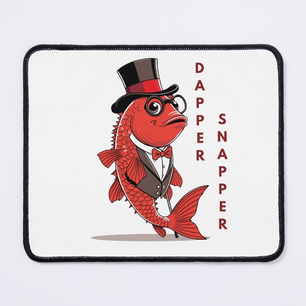 Item preview, Dapper Snapper – Well-Dressed Fish Graphic Tee | Funny Fancy Fish Design designed and sold by SIGNAL & BLOOM.