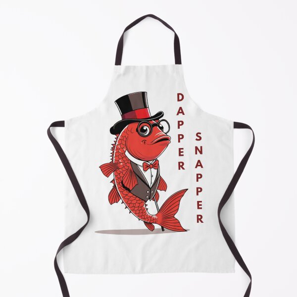 Item preview, Dapper Snapper – Well-Dressed Fish Graphic Tee | Funny Fancy Fish Design designed and sold by SIGNAL & BLOOM.