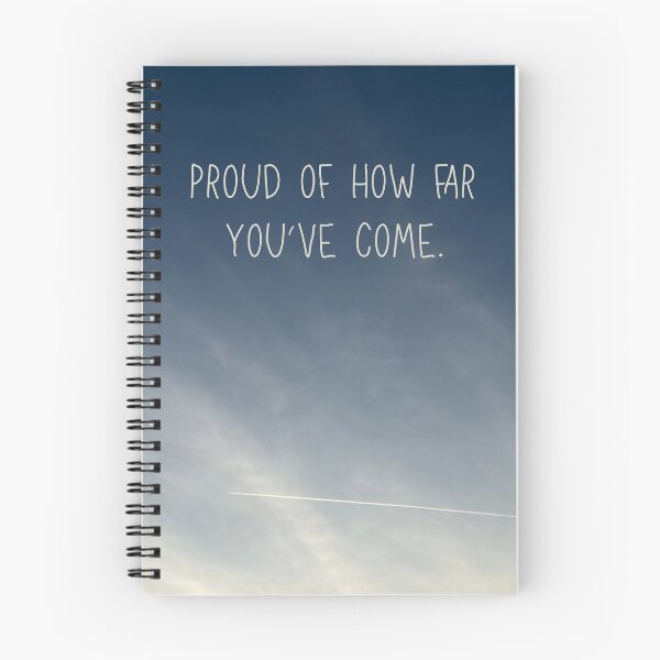 Item preview, Proud Of How Far You Have Come Sky Quote Art designed and sold by nuvolesco-shop.