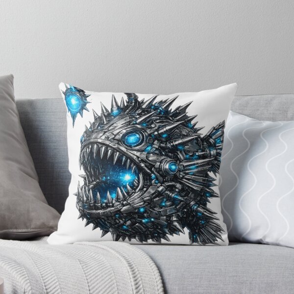 Item preview, Steel Anglerfish – Cybernetic Deep Sea Hunter | Premium Mech Ocean Art designed and sold by SteelCoat Studio.