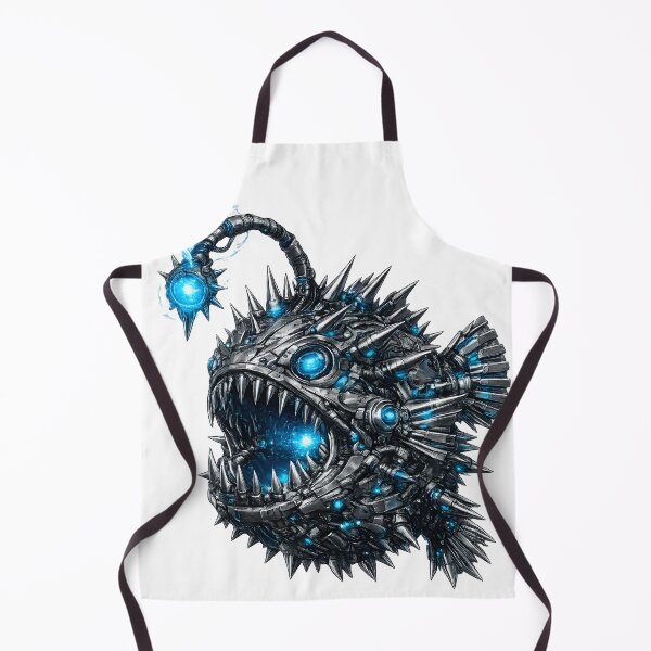 Item preview, Steel Anglerfish – Cybernetic Deep Sea Hunter | Premium Mech Ocean Art designed and sold by SteelCoat Studio.