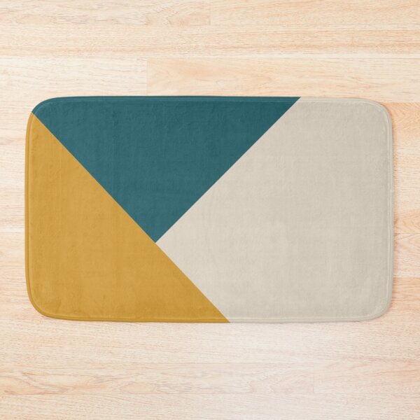 Item preview, Mustard, Teal and Cream White designed and sold by ZedColors.