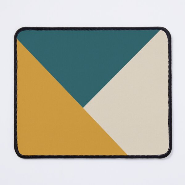 Item preview, Mustard, Teal and Cream White designed and sold by ZedColors.