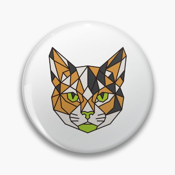 Item preview, Geometric Calico Cat designed and sold by AnimalsKnowAll.
