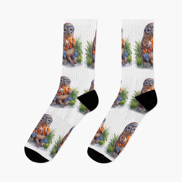 Item preview, Sea Otter Scuba Diver with Clownfish designed and sold by Helenaphotoart.