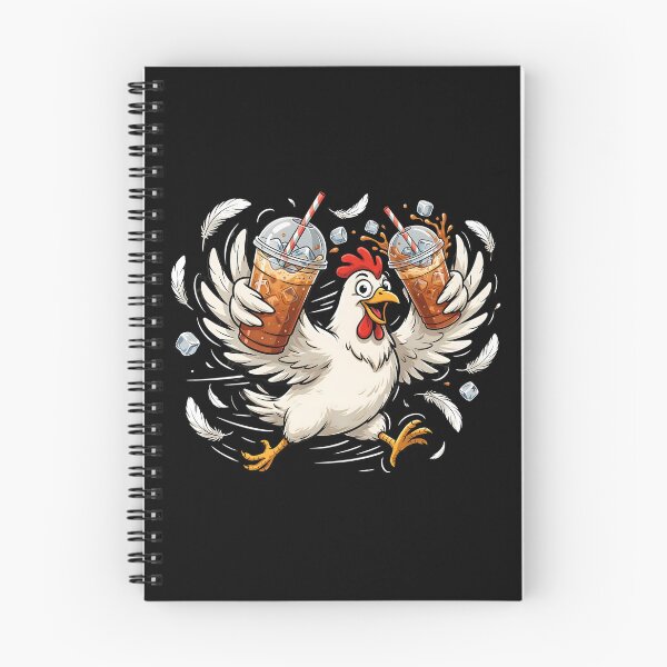 Item preview, Iced Coffee Hen Coffee Lovers Featuring a Funny Chicken and Rooster designed and sold by Redgiant87x.