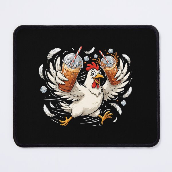 Item preview, Iced Coffee Hen Coffee Lovers Featuring a Funny Chicken and Rooster designed and sold by Redgiant87x.