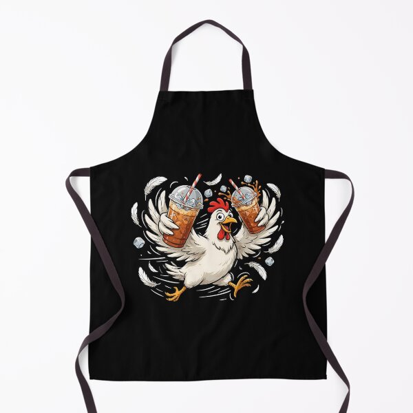 Item preview, Iced Coffee Hen Coffee Lovers Featuring a Funny Chicken and Rooster designed and sold by Redgiant87x.