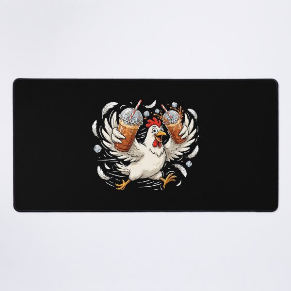 Item preview, Iced Coffee Hen Coffee Lovers Featuring a Funny Chicken and Rooster designed and sold by Redgiant87x.