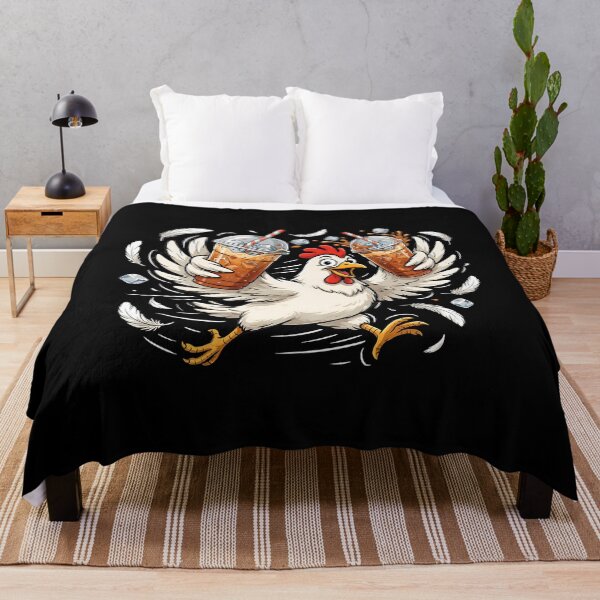Item preview, Iced Coffee Hen Coffee Lovers Featuring a Funny Chicken and Rooster designed and sold by Redgiant87x.