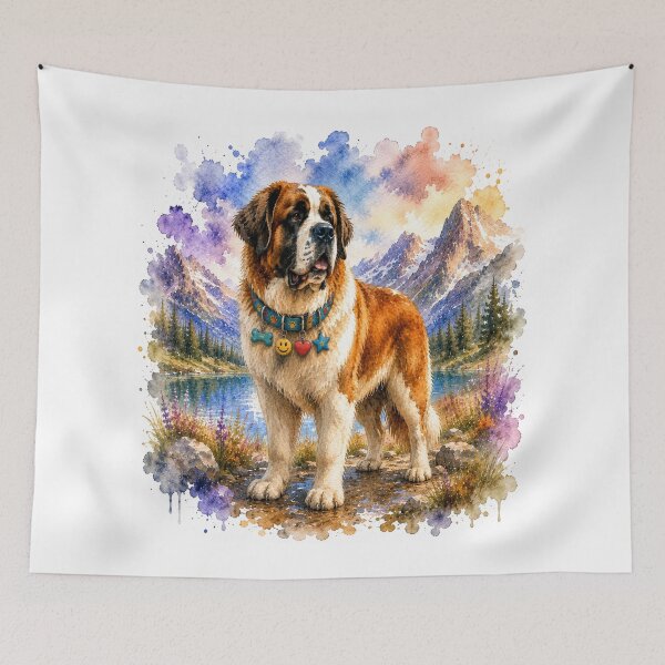 Item preview, Saint Bernard Watercolor | Giant Artistic Dog T-shirt designed and sold by TimberTail8.